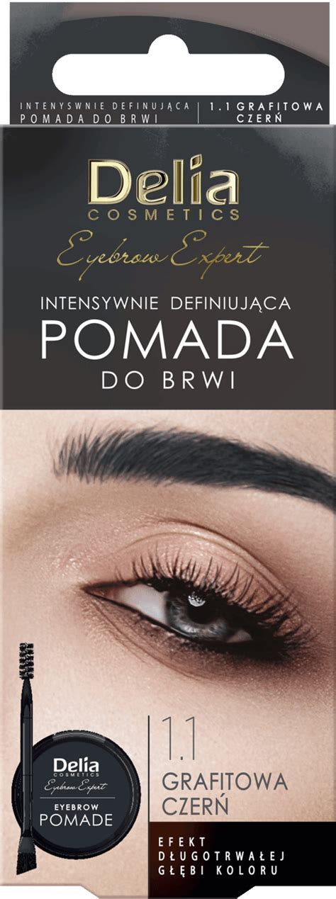 DELIA Eyebrow Expert pomada do brwi ciemny brąz 1 szt Drogeria