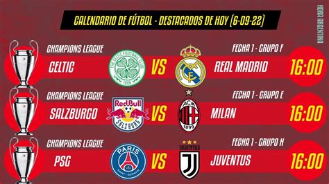 Quien Juega Hoy AGENDA De Partidos Destacados 6 De Septiembre