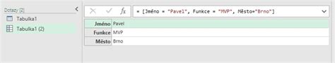 M Language M kód základní teorie v Power Query Excel Školení
