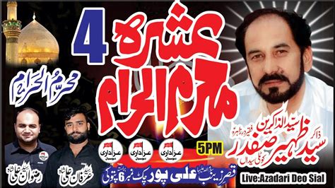 zakir syed zaheer abbbas safdar ashra  muharram ali pur pattoki