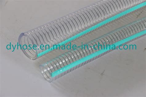 PVC Spiral Steel Wire Reinforced Hose Transparent PVC Steel Spring