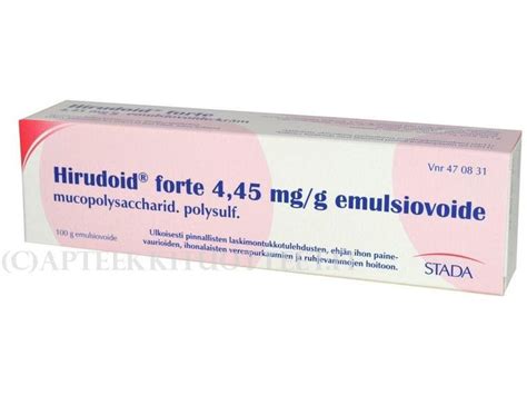 Alin Hinta Hirudoid Forte Emulsiovoide Mg G G