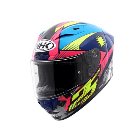 Helm Nhk Gpr Tech Street Azlan Blue Pink Nhk Gp R Tech Street