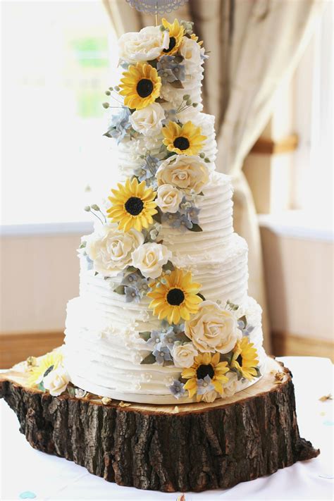 Sunflower Wedding Decorations Sunflower Cakes Sunflower Themed