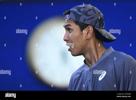 Kasidit Samrej Of Thailand Looks On During His Round Match Against