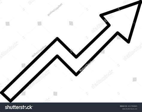 Groth Barchart Line Graph Analysis Thin Stock Vector Royalty Free 2217394865 Shutterstock