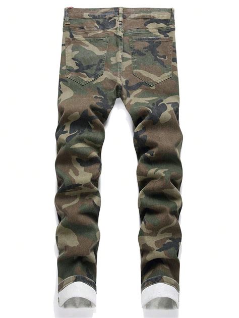 Manfinity LEGND Men Camouflage Plus Size Jeans SHEIN USA