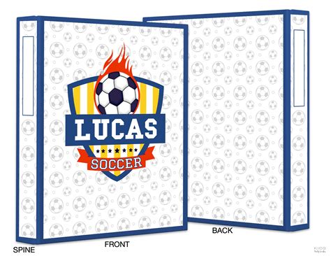 Kids Printable Binder Covers Soccer Binder Covers 1 Etsy