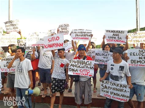 Mga Residente Ng Sitio Kawayan Sa Novaliches Nagprotesta Sa Qc Hall