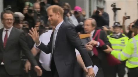 Prince Harry Arrives In London After His Father King Charles Iii Is