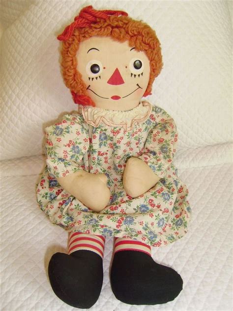 Vintage Knickerbocker Raggedy Ann Doll Original Owner Raggedy Ann