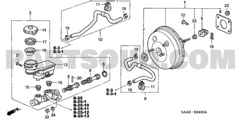 4 STEERING BRAKE SUSPENSION Honda JAZZ General 17SAA401 Parts