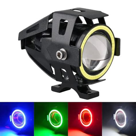 Super Brilhante Farol Da Motocicleta Luzes De Nevoeiro Auxiliar LED L