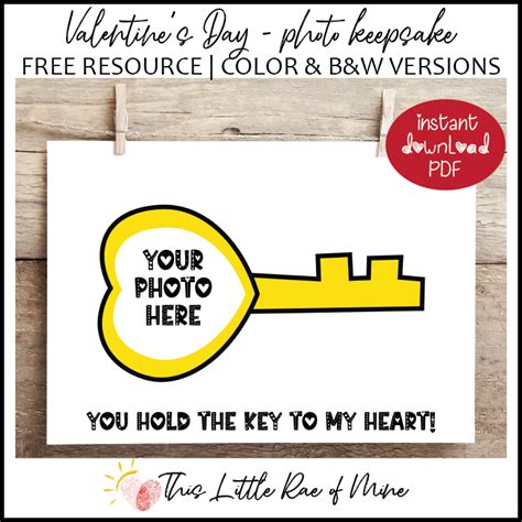 You Hold The Key To My Heart Valentines Day Photo Keepsake Project