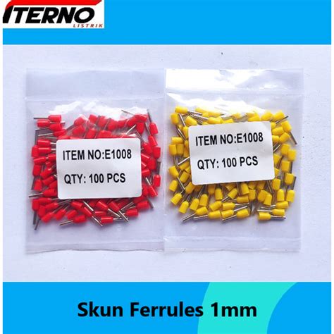 Jual Skun Kabel Ferrules Mm E Warna Merah Kota Tangerang