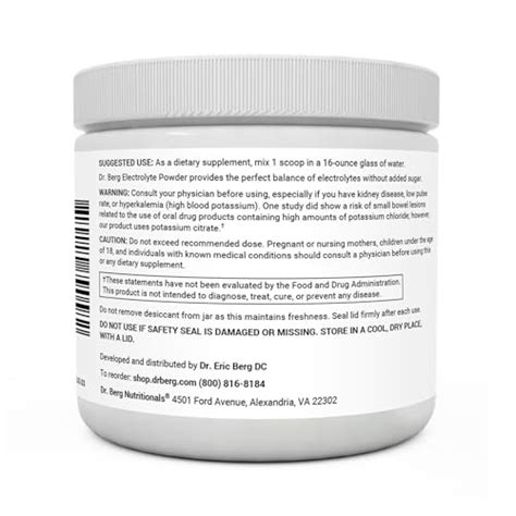 Dr. Berg Hydration Keto Electrolyte Powder - Enhanced w/ 1,000mg of ...