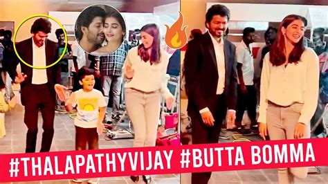 Vijay Thalapathy And Pooja Hegde Dance To Butta Bomma Song In Beast