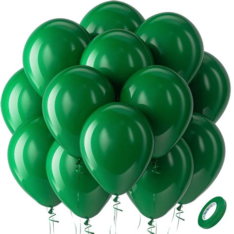 bezente green balloons latex party balloons  pack