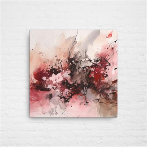 Pink Abstract Art Pink Abstract Painting Colourful Wall Art Canvas Artwork Prints - Etsy