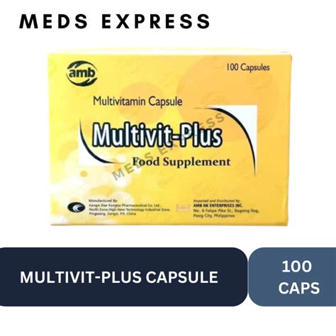 Multivit Plus Food Supplement Multivitamin Capsule 1 Box 100 Capsules