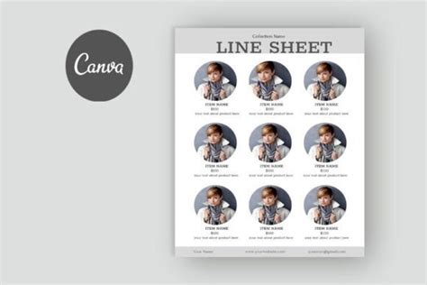 Canva Line Sheet Template Graphic By Marishop99 · Creative Fabrica