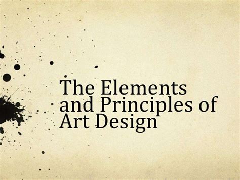 Elements And Principles Of Art Design Powerpoint