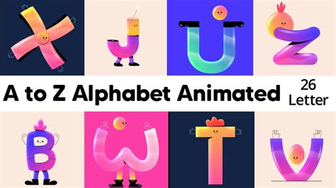 Abc Animated Alphabet 2021 36 Days Of Type A To Z Alphabet Letter