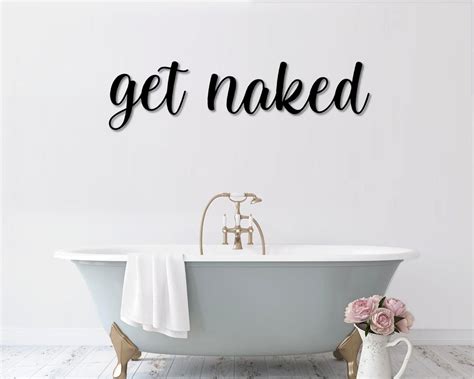 Get Naked Metal Word Art Kembara Script Word Art Indoor Outdoor Get