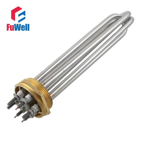 2 Inch Stainless Steel Copper Head Heating Tube 380V 6KW DN50 Electric