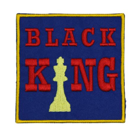 Black King Patch Smallembroidery American Htv And Crafts