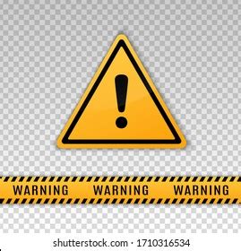 Warning Caution Board Attract Attention Triangle Stock Vector Royalty