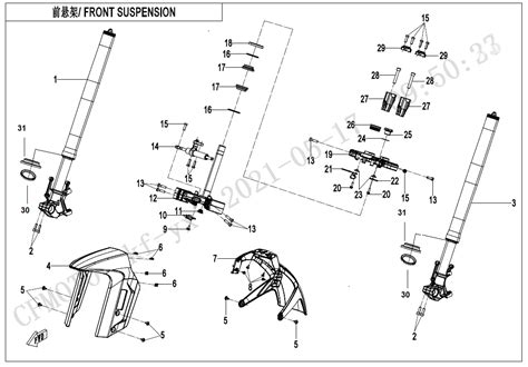 Diagram 2023 CFMoto 800 IBEX Sport CF800 5 FRONT SUSPENSION F05