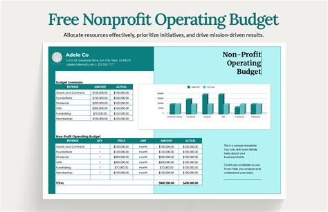 Nonprofit Budget Template Excel