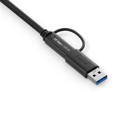 USB C Auf USB C Kabel Mit USB A Aufsatz 3 2 Gen 2x1 5A 10G DP Alt