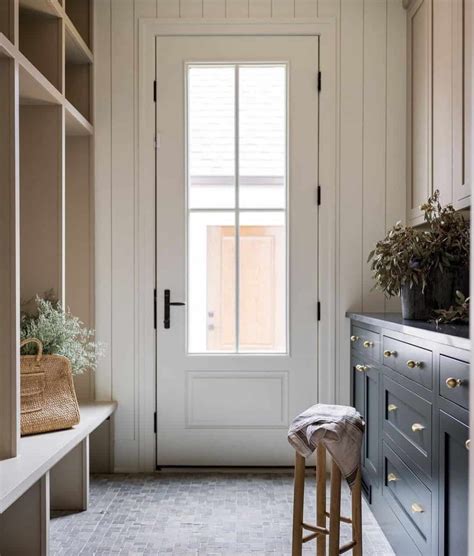 White Vertical Shiplap Mudroom Wall Soul Lane