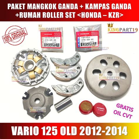 Paket Mangkok Kampas Ganda Rumah Roller Vario 125 Old Kode KZR Lazada