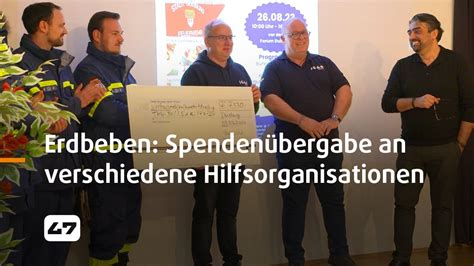 Studio Live Erdbeben T Rkei Syrien Spenden Bergabe An