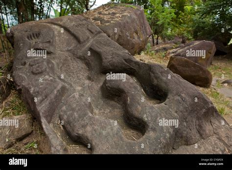 Vat Phou Crocodile Stone Hi Res Stock Photography And Images Alamy