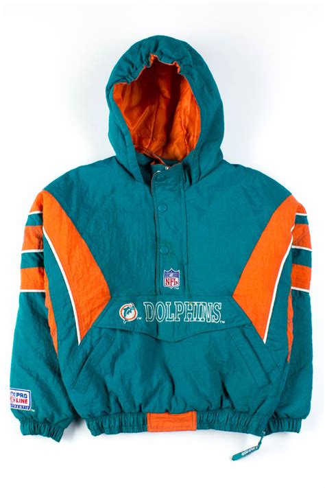 Miami Dolphins Pullover Starter Jacket - Ragstock.com
