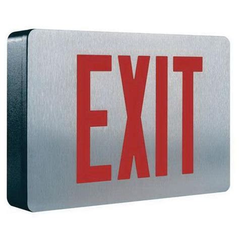 Cooper Lighting Cx Cx Series Ac Led Exit Sign Brushed Aluminum Face