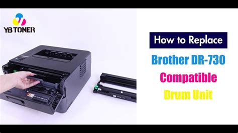 How To Install Brother Printer Drum Dr730 Replacement Youtube