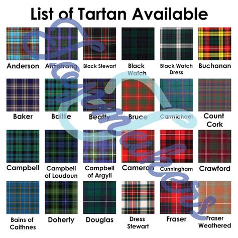 Choose Your Clan Tartan Traditional Tartan Kilt Scottish - Etsy