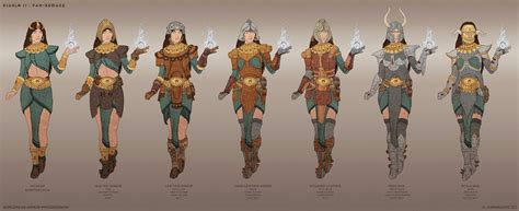 Artstation Sorceress Armor Progression Diablo Ii Fan Remake