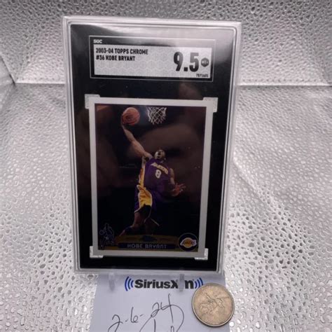 KOBE BRYANT 2003 2004 Topps Chrome 36 HOF Noir Mamba PSA 9 5 EUR 78 27