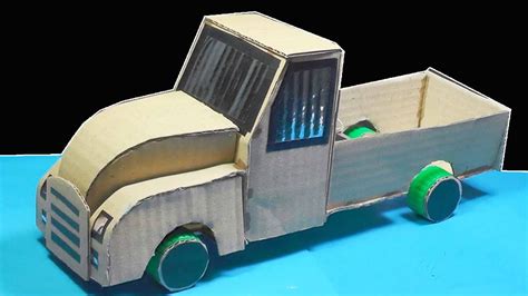 How To Make Gmc Pickup Truck Dc Motor Truck With Cardboard Diy Wow Amazing Truck Youtube