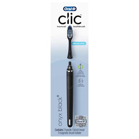 Oral-B Clic Manual Toothbrush - Onyx Black - Shop Toothbrushes at H-E-B