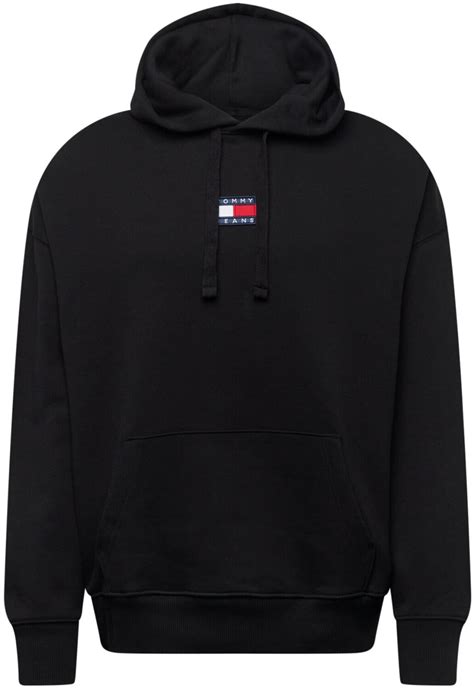 Tommy Hilfiger Tommy Badge Organic Cotton Hoody Dm0dm10904 Black Ab