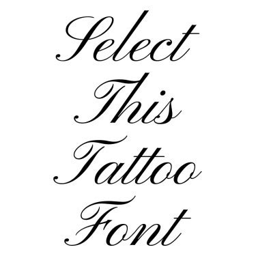 Calligraphy Fonts for Tattoo - Font Generator