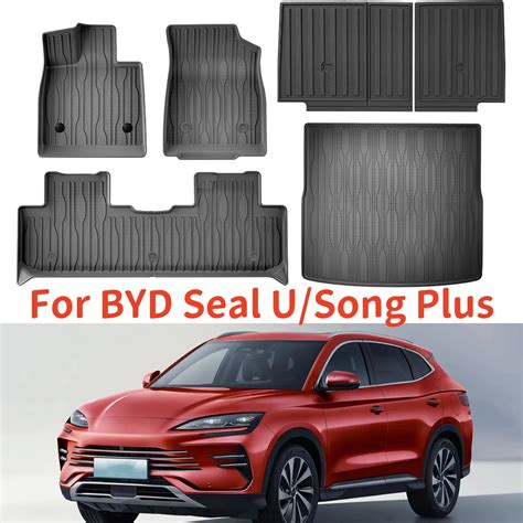 For BYD Seal U Song Plus Sealion 6 2021 2024 TPE Floor Mats And Cargo