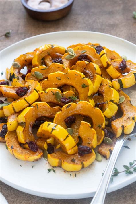 Maple Roasted Delicata Squash Flavor The Moments